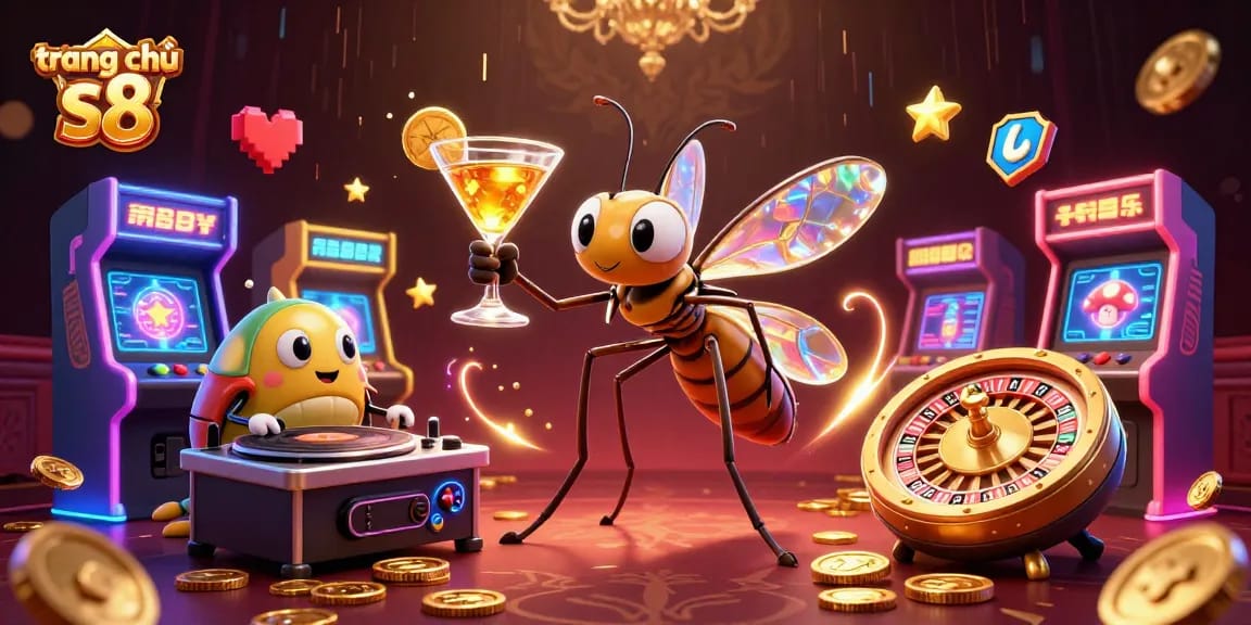 Experience the excitement of trang chủ s8 with a vibrant casino scene featuring captivating characters.