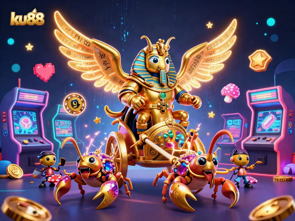 Experience thrilling gameplay with ku88's colossal scarab and casino games.