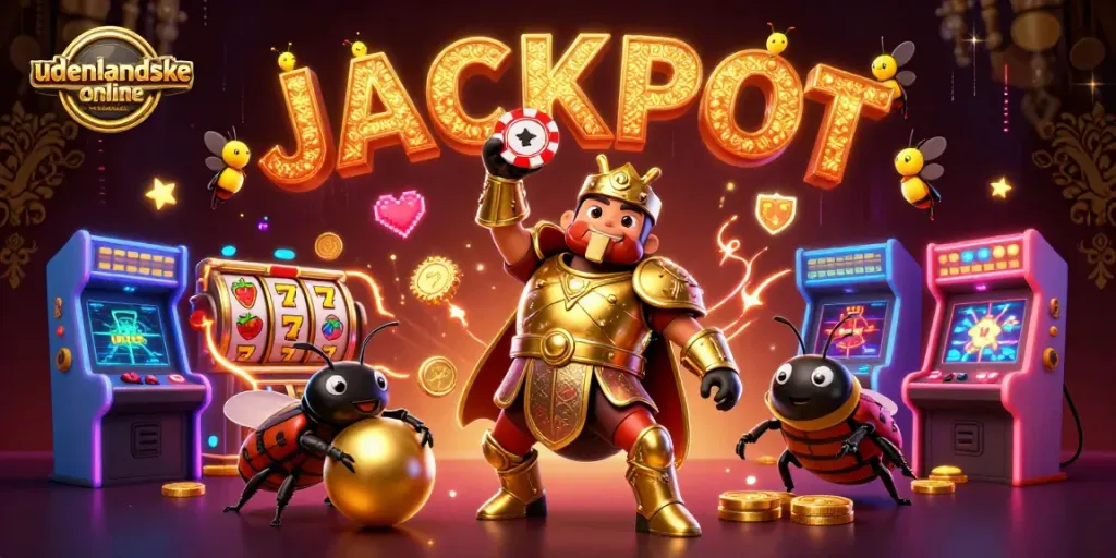 Engage with udenlandske online casino vibes as colorful characters and casino elements come alive.