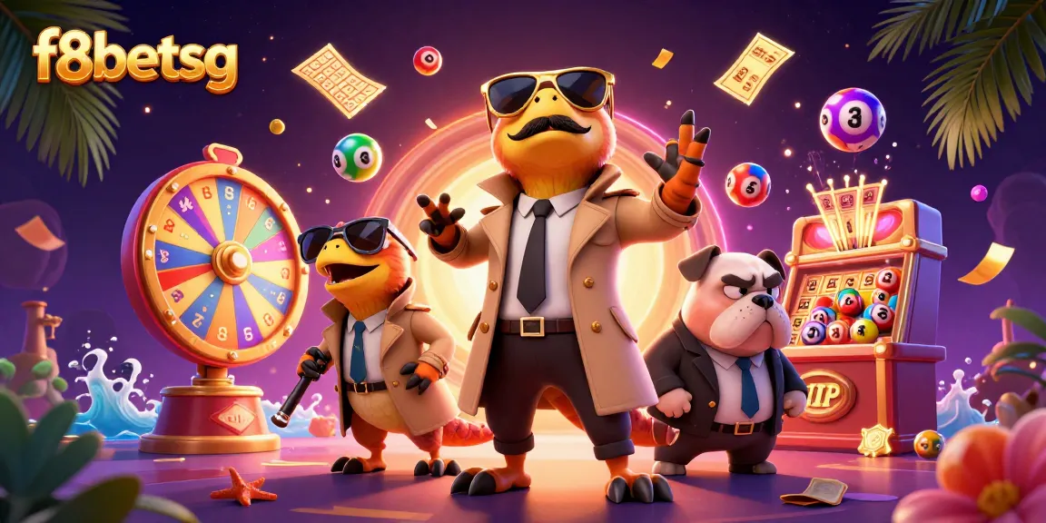 Experience thrilling betting adventures with f8betsg featuring raptors in a trench coat entering a VIP lounge.