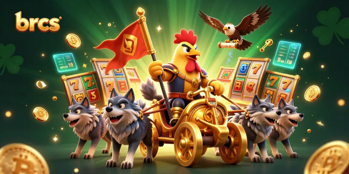Experience thrilling gameplay at brcs with a dynamic 3D illustration featuring slot elements and vibrant casino themes.