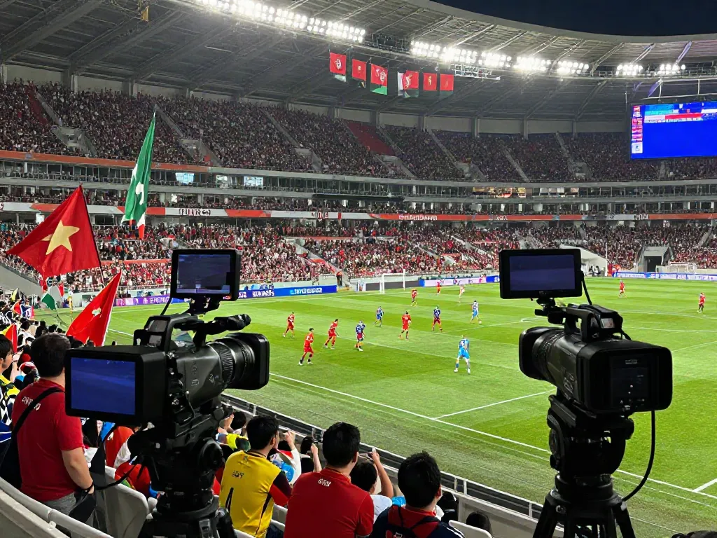 Engaging live soccer experience at cà khại tv with fans and players, 2026.