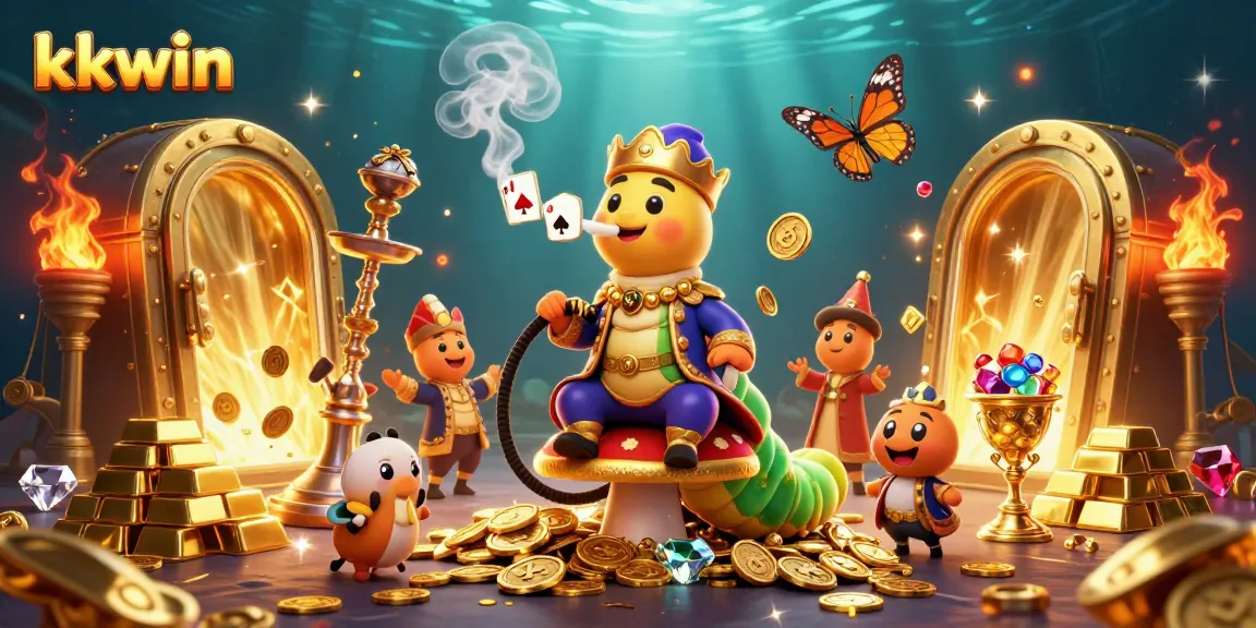Play poker and win big with KKWIN's immersive games featuring lively characters and vibrant treasures.