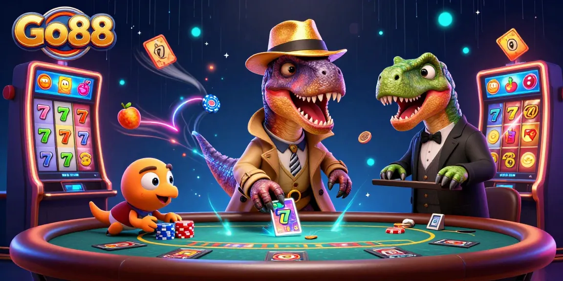 Go88 offers a thrilling gaming experience with fun characters and dynamic slot elements all around.