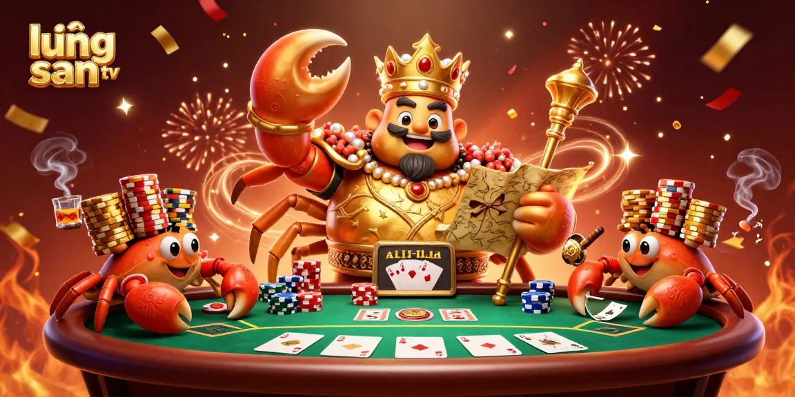 Join the excitement at lương sơn tv with a thrilling poker showdown featuring a golden crab emperor.