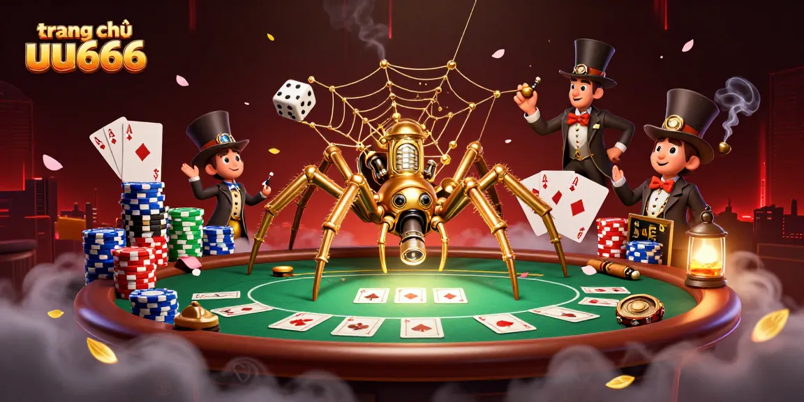 Enjoy thrilling gameplay at trang chủ uu666 with an imaginative 3D casino scene featuring steampunk elements.
